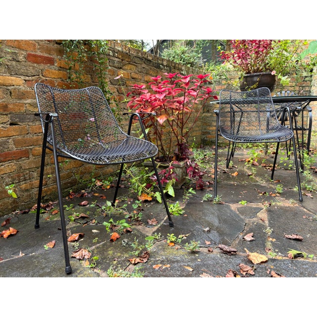 Mid 20th Century Russell Woodard Sculptura Petite Arm Chairs, a Pair For Sale - Image 5 of 8