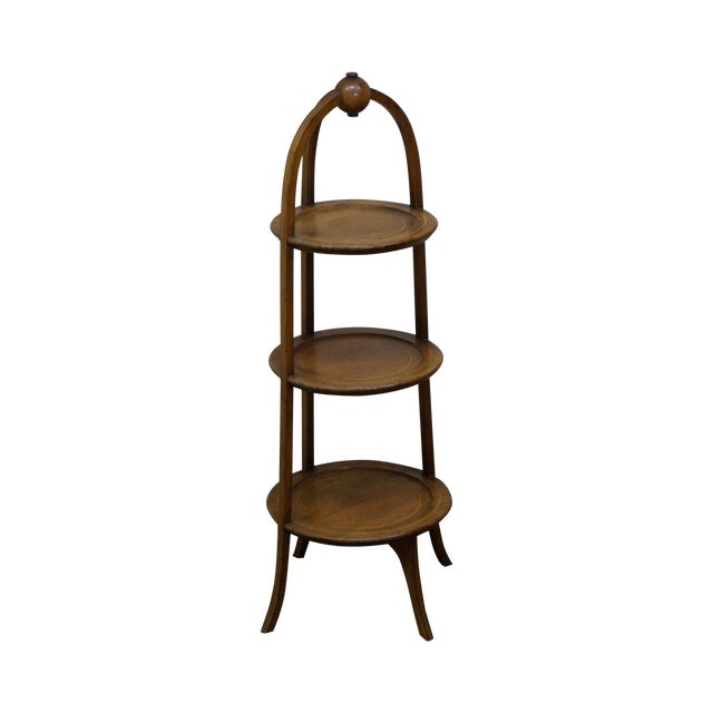 Biggs Mahogany Regency Style 3 Tier Muffin Stand Chairish