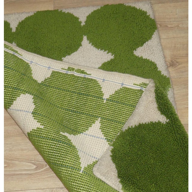 Mid-Century Modern Small Wool Rug, 1970s For Sale - Image 3 of 7