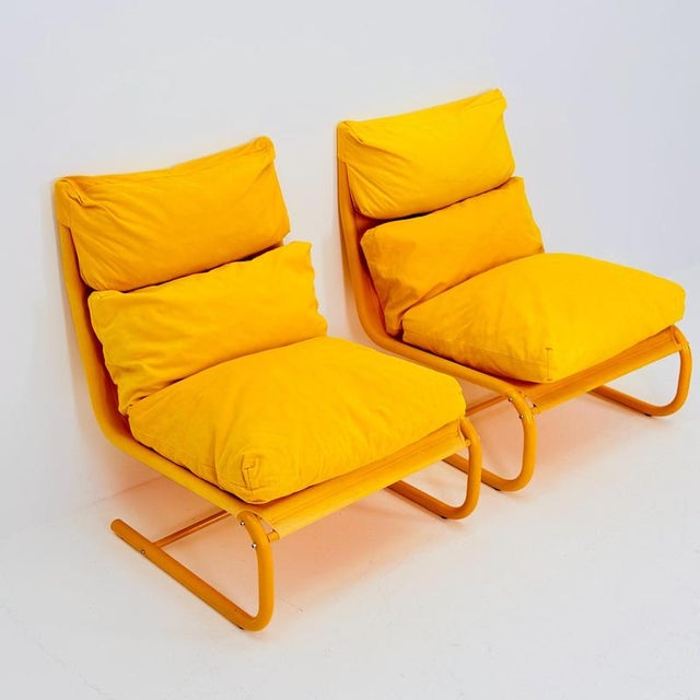 Industrial Space Age Yellow Stuns Lounge Chair by Jan Dranger & Johan Huldt for Innovator, 1970s For Sale - Image 3 of 18