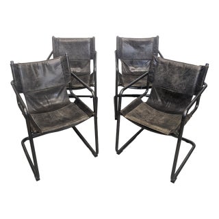 Vintage Bauhaus Tubular Chairs, 1980s, Set of 4 For Sale