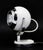 1980s Postmodern Polish Bedside Lamp in Glass and Metal, 1980s For Sale - Image 5 of 9