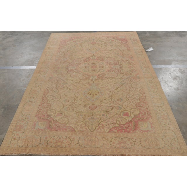 Hand-knotted in wool circa 1950-1960, this 6x9 vintage Sivas rug belongs to Rug and Kilim’s Vintage Turkish collection. On...