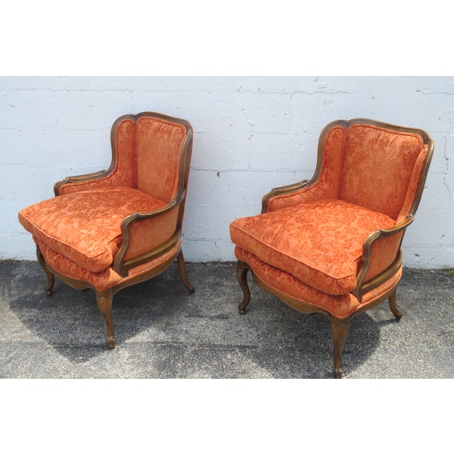 French Side Accent Chairs a Pair For Sale In Miami - Image 6 of 12