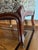 Victorian Vintage Tapestry Footstool Ottoman With Cabriole Legs & Brass Casters For Sale - Image 3 of 9