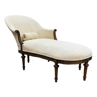 Antique French Louis XVI Chaise Lounge For Sale