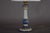Blue & White Ceramic Table Lamp with Gilded Details, 1970s For Sale - Image 11 of 12