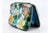 Cigarette Case with Silver Rim and Floral Lid and Fabric Interior, in Good conditions. Designed 1920 to 1949