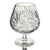 Modern German Handcut Lead Crystal Giant Snifter Glass With Pinwheel Pattern, 9" Vintage Centerpiece For Sale - Image 3 of 9