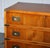 Vintage Military Campaign Yew Wood Secretaire with Brass Handles For Sale - Image 14 of 16