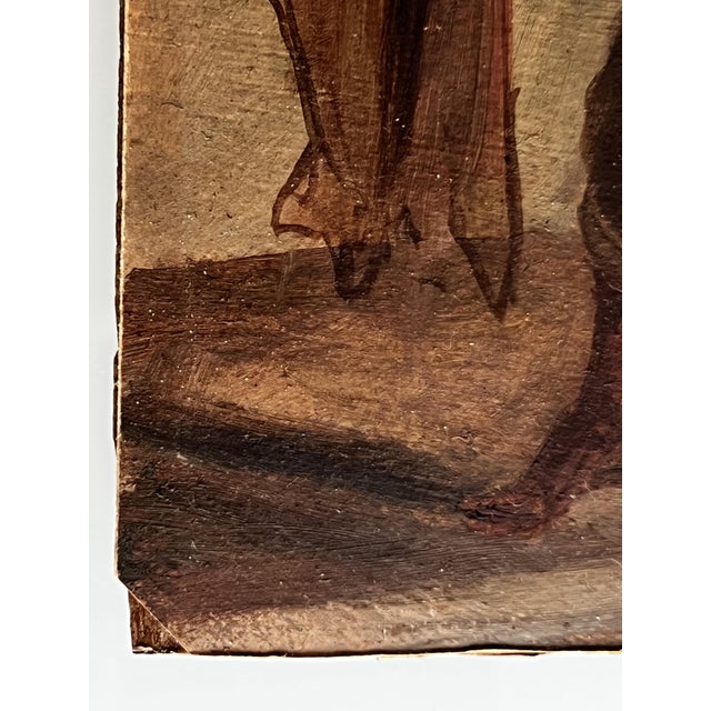 Neapolitan Artist, Genre Scene, 1880, Oil on Panel, Framed For Sale - Image 8 of 10