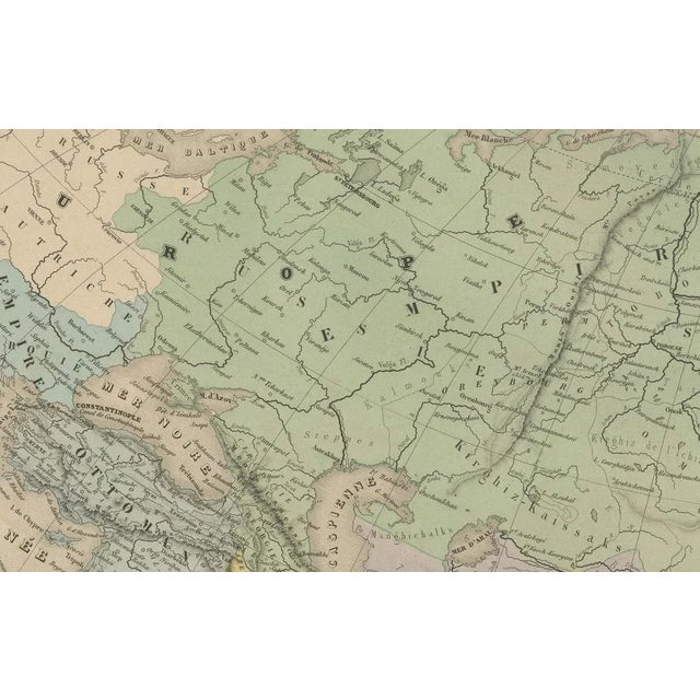 Antique map of asia – andriveau-goujon, paris 1865 this large and finely engraved antique map titled “asie” was published...