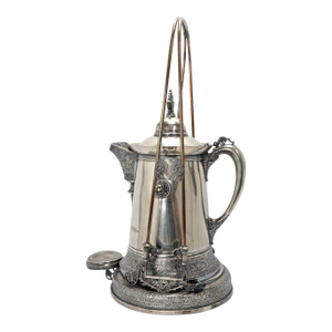 Victorian Aesthetic Movement Silverplate Tilting Water Pitcher Rogers & Brittin Circa 1870