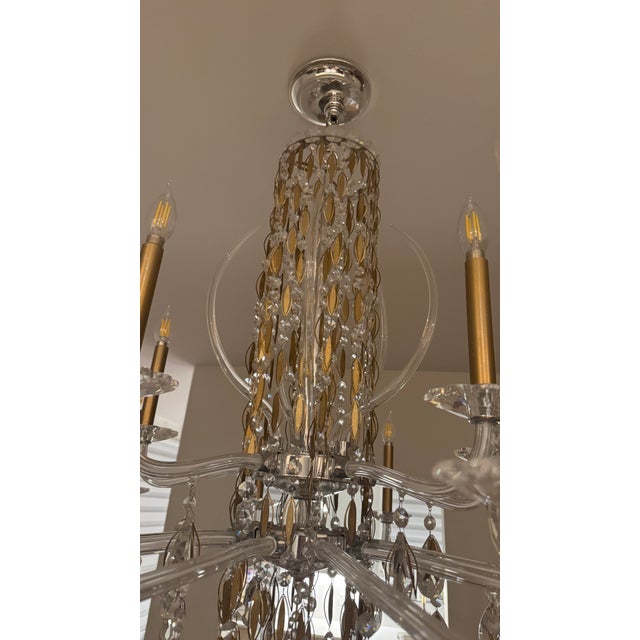Schonbek Signature Siena Crystal Chandelier – Heirloom Gold, 15-Light For Sale - Image 17 of 18