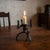 Black Vintage Brutalist Wrought Iron Candlestick Holder-Hand Forged-Tripod-MCM-Gothic For Sale - Image 8 of 9