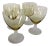 Canary Yellow Crystal Water/Wine Goblets - Set of 4 For Sale