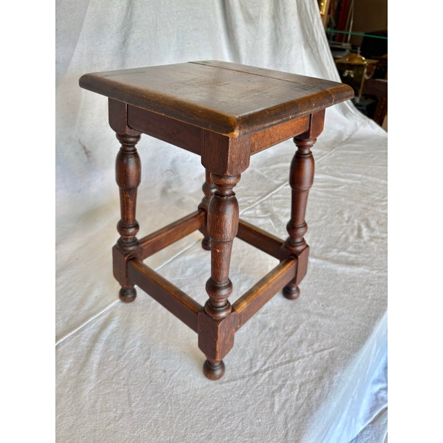Early 20th Century French Walnut Stool For Sale - Image 6 of 12