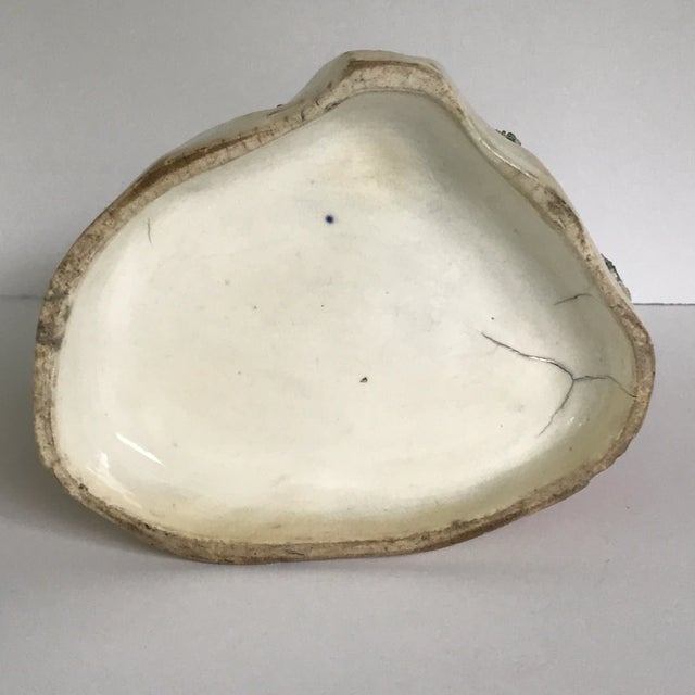 Sized Peach Colored Staffordshire Castle Cottage Pastille Burner Spill Vase For Sale - Image 11 of 13