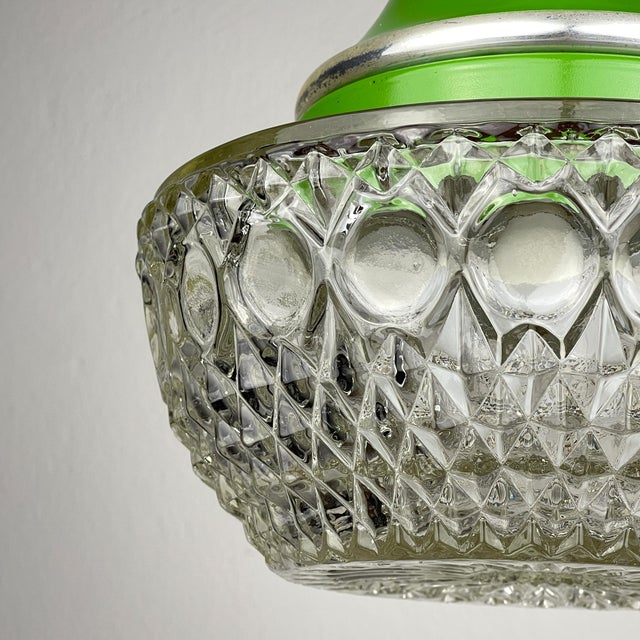 Mid-Century Modern Mid-Century Modern Green Pendant Lamp by Targetti Sankey, 1960s For Sale - Image 3 of 15