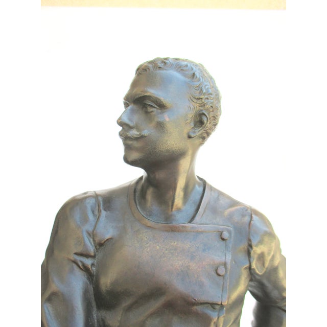 Luca Marassi Fencer Bronze Sculpture For Sale - Image 10 of 10