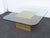 Mid-Century Modern Habitat International Mid Century Modern Brass Glass Top Coffee Table 6604 For Sale - Image 3 of 16
