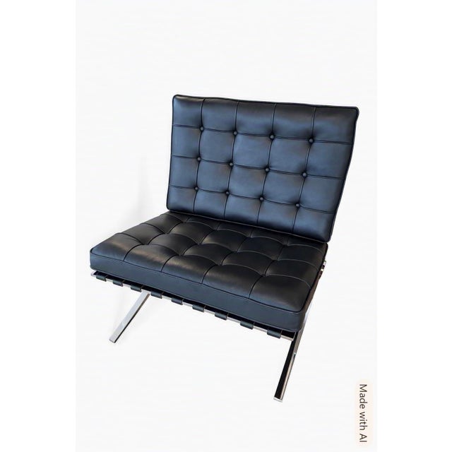 2020s Knoll Barcelona Chair - 2025 - Volo Leather - Black For Sale - Image 5 of 7
