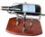 Contemporary 1990s Gattorna Argentina Mechanical Wine Pourer & Decanting Cradle – Nickel With Wood Base For Sale - Image 3 of 9