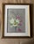A charming vintage pair of framed botanical floral pastel artworks by Claire Reilly, signed and dated 1986. Executed in...