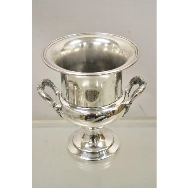 Late 20th Century Late 20th Century All State World Series Challenge 82 Baseball Silver Plated Trophy Cup Ice Bucket For Sale - Image 5 of 11