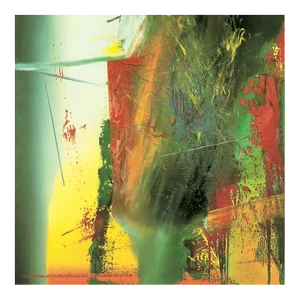 1991 Gerhard Richter 'DG' Contemporary Green,Yellow,Red,Multicolor,Gold Germany Offset Lithograph
