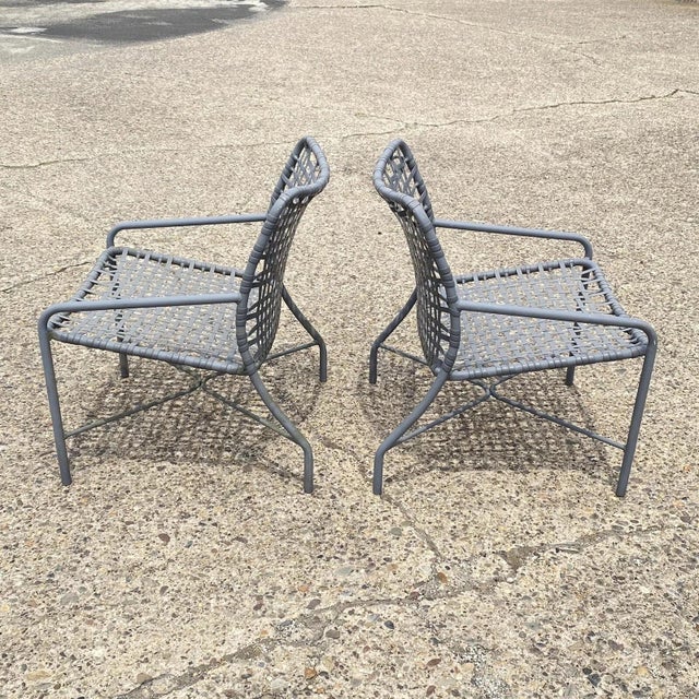 Late 20th Century Tropitone Leilani Brown Jordan Aluminum Frame Pool Patio Lounge Chairs - Set 4 For Sale - Image 10 of 12