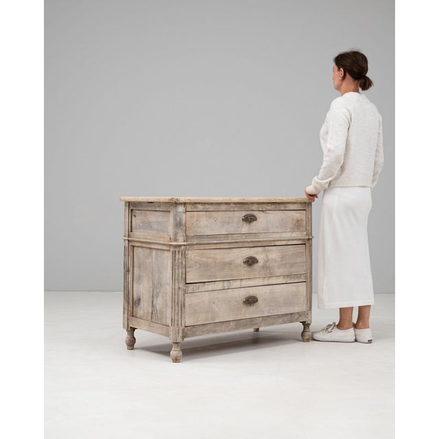 19th Century France Red Wood Chests of Drawers For Sale - Image 9 of 11