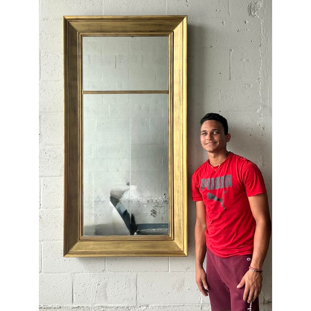 Vintage Regency Classic Gilt Pier Mirror For Sale - Image 4 of 5