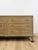 Vintage MCM Gray Washed Blonde Dresser Six Drawer With Metal Handles For Sale - Image 9 of 13