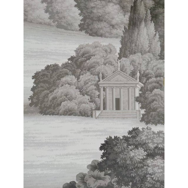 English Landscape Wallpaper, Handpainted Wallpaper, Panoramic Wallpaper For Sale - Image 3 of 5