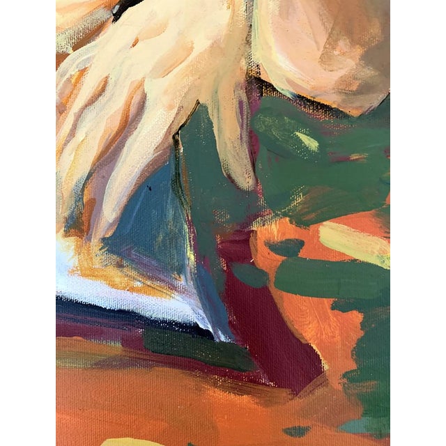 Early 21st Century Monika Rossa, Homework, Oil on Canvas For Sale - Image 5 of 9