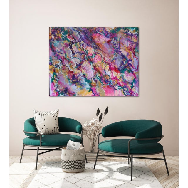 "Spellbound" Contemporary Original Abstract Painting by Lisa Finlayson For Sale - Image 10 of 12