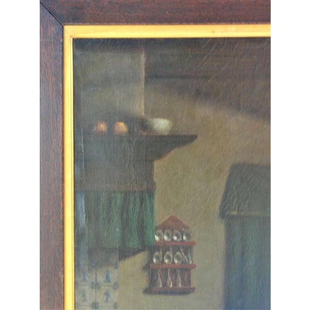 "Midday Meal" Replica Portrait of Woman and Two Children Seated at Table 19th Century In the style of David Adolf Constant Artz For Sale - Image 4 of 7