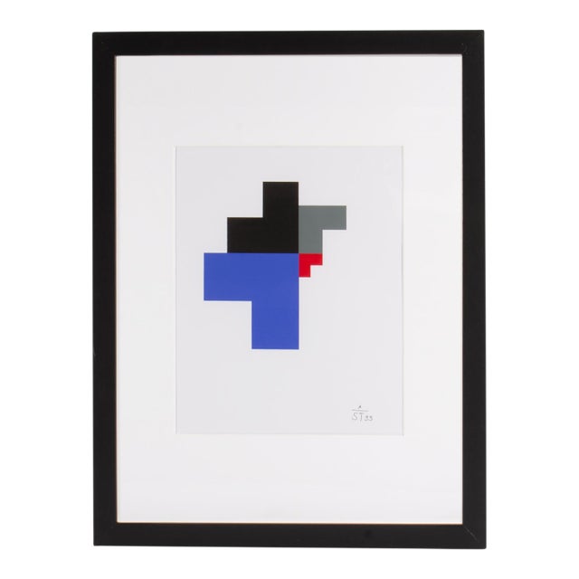 1995 “Konstruktion and Intuition” Serigraph Print by Anton Stankowski For Sale