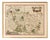 Antique Map of Brie and Champagne Paris Region by Blaeu, France, 1642 For Sale