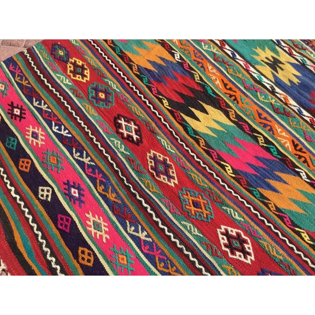 Vintage Colorful Kilim Rug - 60