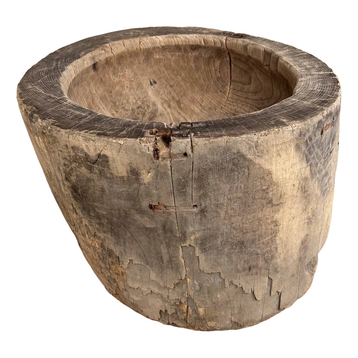 Antique Japanese Rice Mortar, 1890s | Chairish