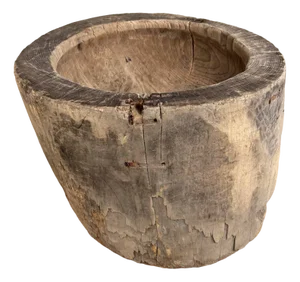 Antique Japanese Rice Mortar, 1890s