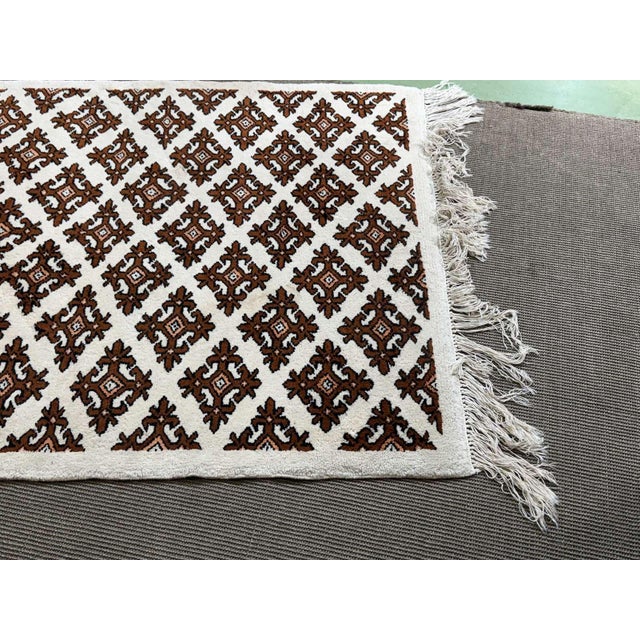 Tunisian Handmade Wool Rug For Sale - Image 4 of 10