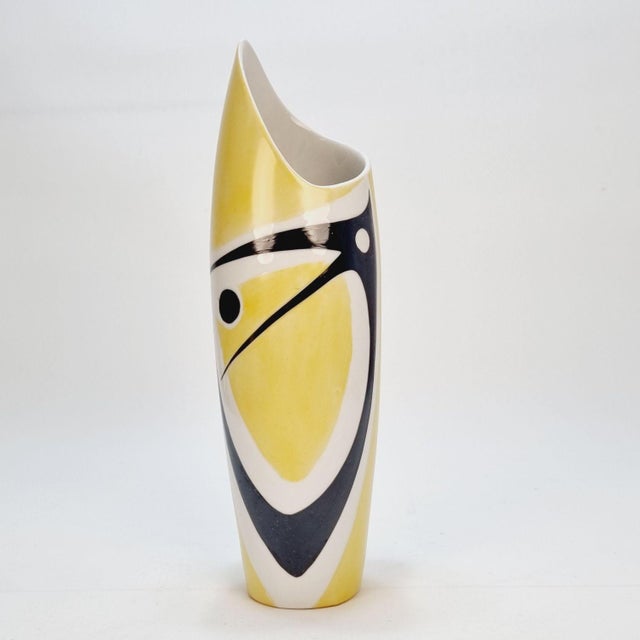 Vintage Art Deco Zsolnay Porcelain Vase by János Török, 1960s For Sale - Image 6 of 12