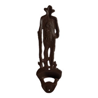 1950s Cast Iron John Wayne Bottle Opener For Sale