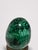 Green Large & Heavy Sculpted Malachite Egg Specimen Sculpture on Ornate Brass Stand For Sale - Image 8 of 10