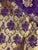 Italian Purple & Gold Damask Fabric- 3.5 Yards For Sale - Image 3 of 3