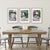 A sophisticated set of three original abstract works on paper by contemporary artist Mary Elizabeth Marvin. The Canopy...