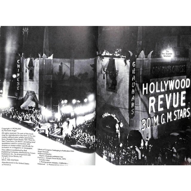 "Hollywood Babylon" 1981 Anger, Kenneth For Sale - Image 9 of 18